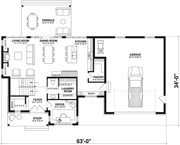 Home Plan Designs and Blueprints: Bedrooms: 3 Bathrooms: 2 Half Baths ...