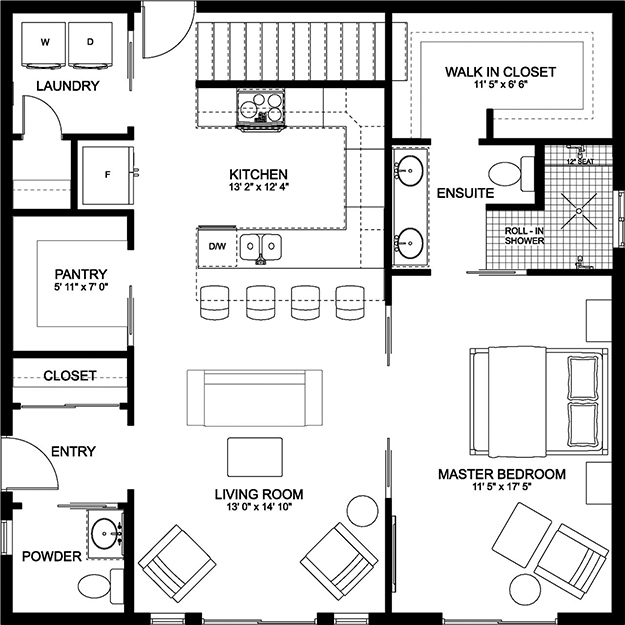 Home Plan Designs and Blueprints: Bedrooms: 1 Bathrooms: 1 Half Baths ...